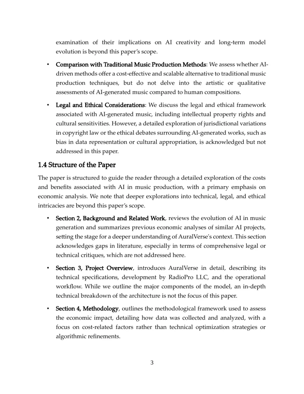 Page 3 of 25 of the economic paper