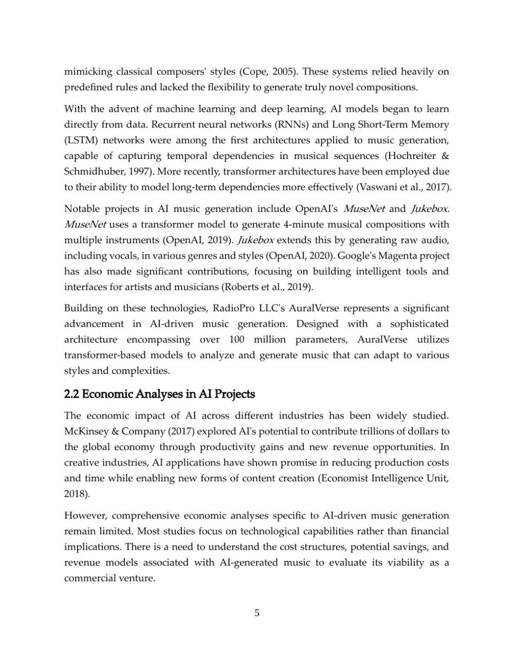 Page 5 of 25 of the economic paper