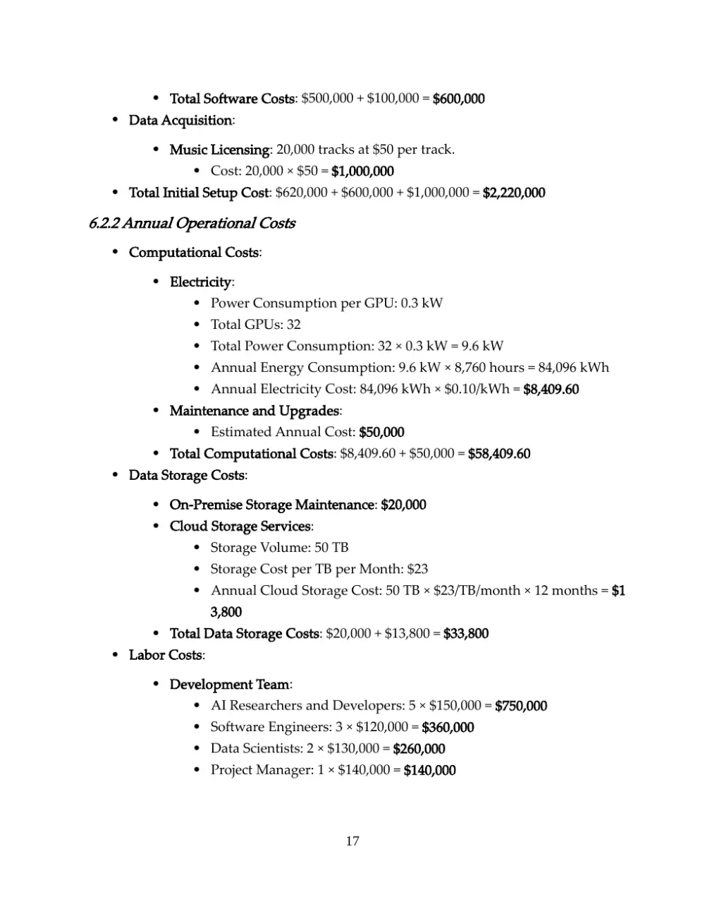 Page 17 of 25 of the economic paper